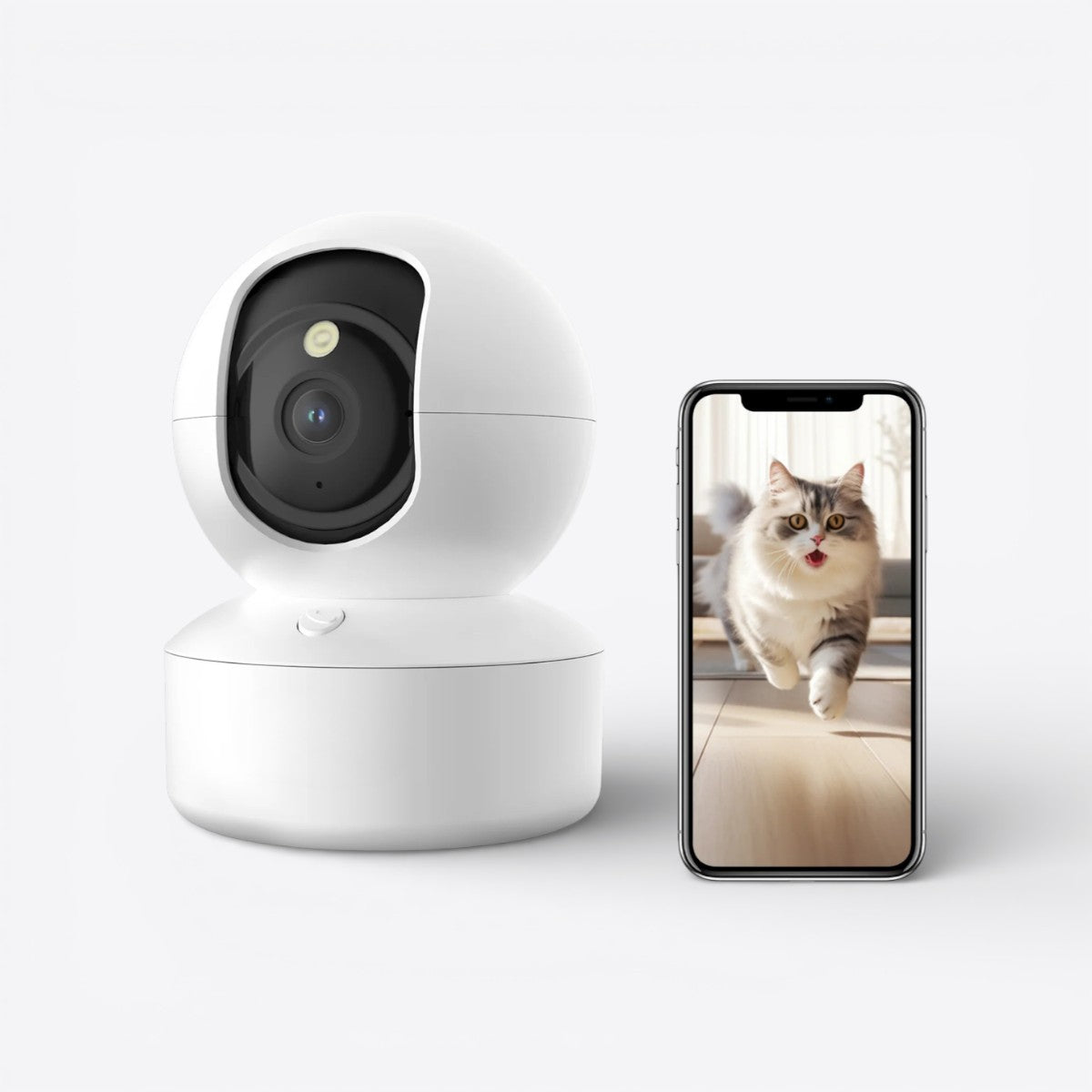 2K Indoor Smart Wi-Fi Camera – 360° Pan/Tilt, Night Vision and Two-Way Audio