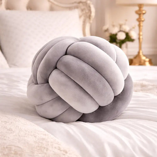 Decorative art deco knot pillow for sofa and modern home décor