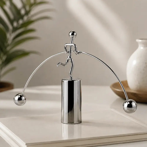 Balance iron figure sculpture for modern home and office décor