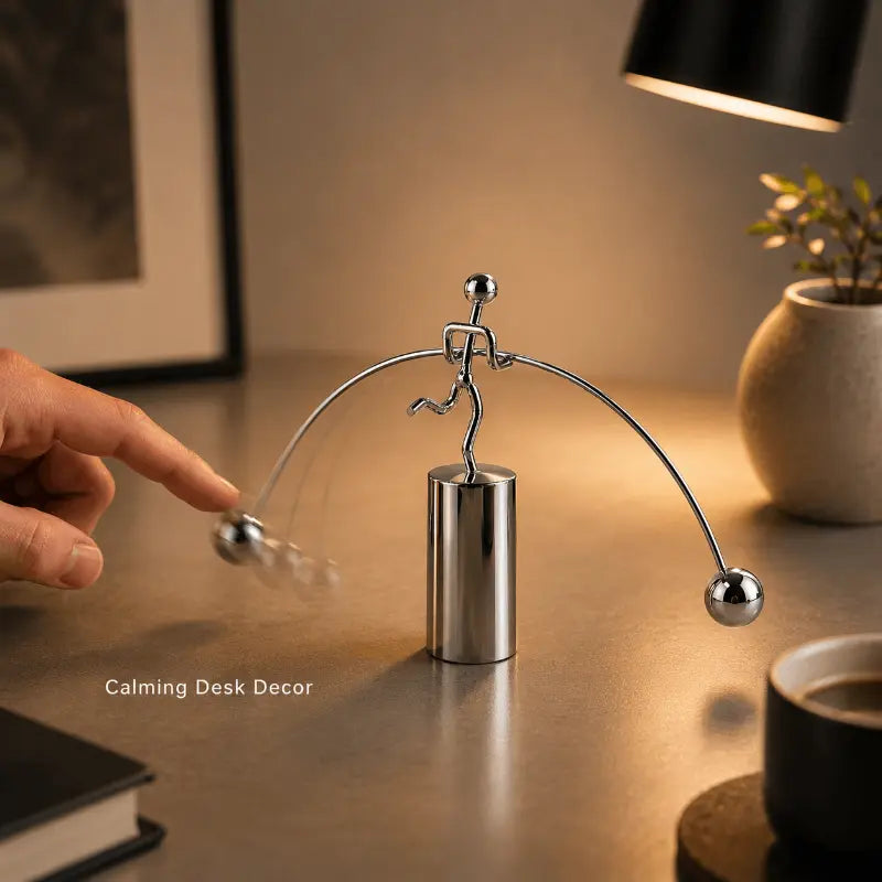 Balance iron figure sculpture for modern home and office décor