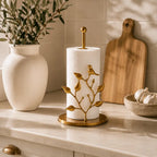 Bird decorative paper towel holder for stylish kitchen organisation