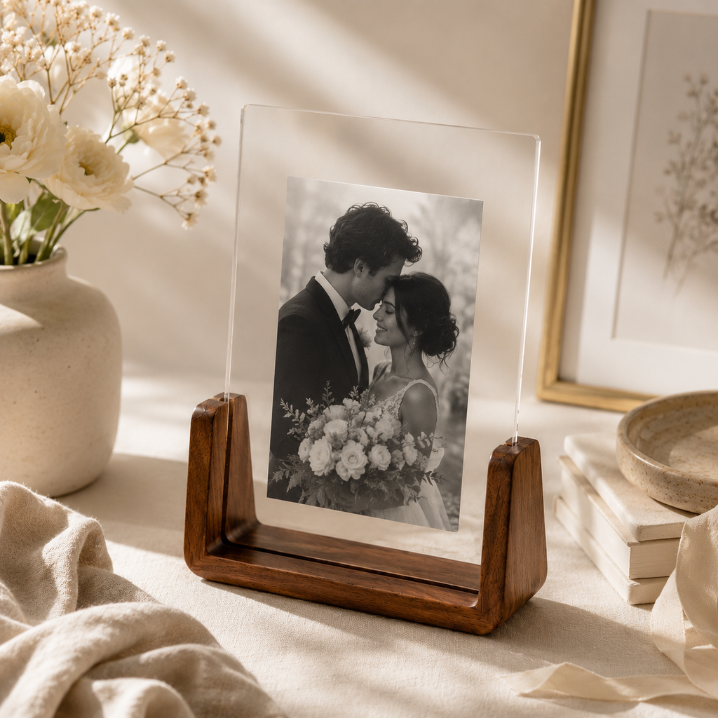 Wood Acrylic Photo Frame