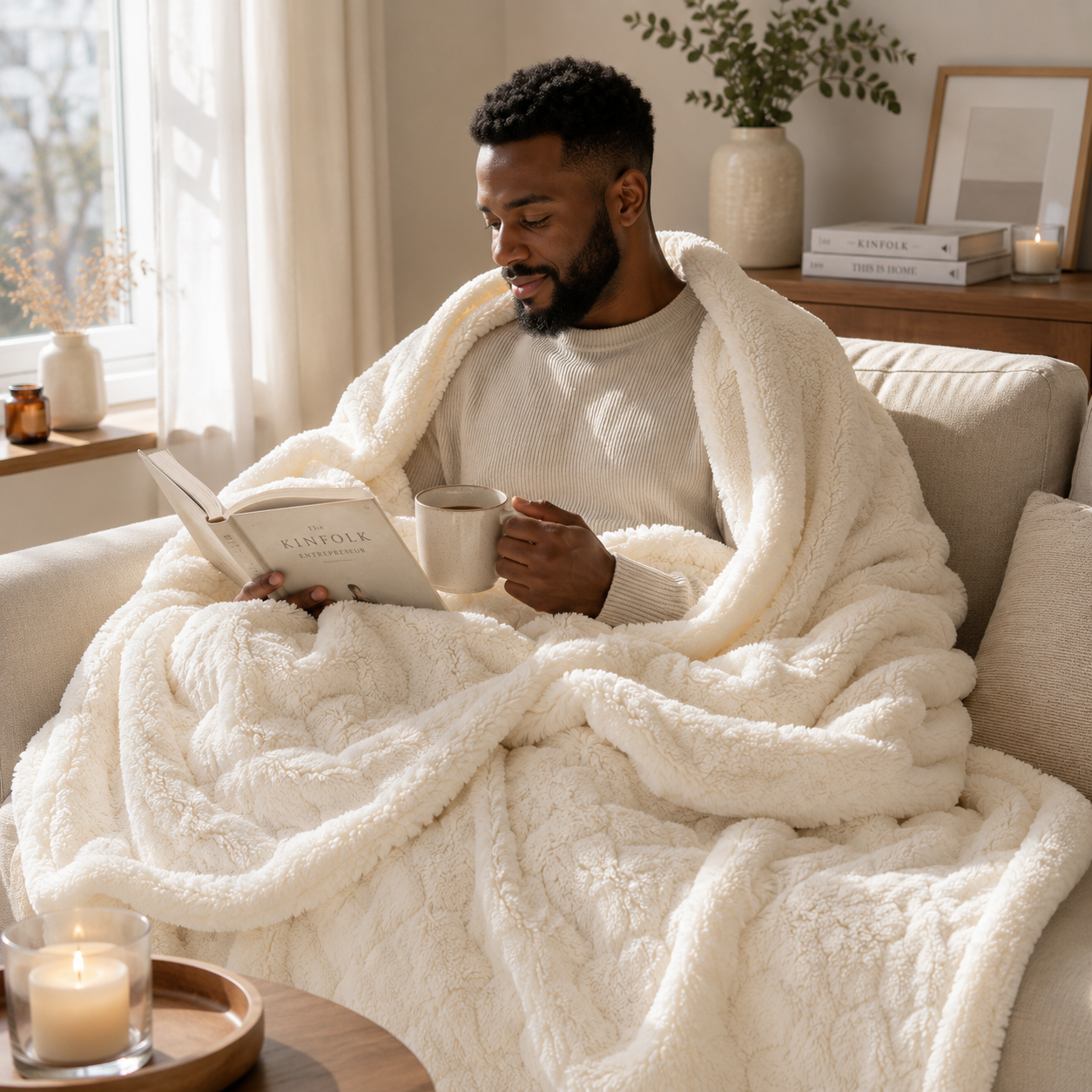 Soft Lamb Velvet Throw Blanket