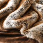 Luxury Faux Fur Plaid Throw Blanket