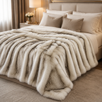 Luxury Faux Fur Blanket – Soft Plush Winter Throw Blanket