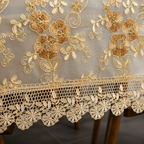 Luxury Embroidered Lace Tablecloth – Elegant Rectangular Table Cover