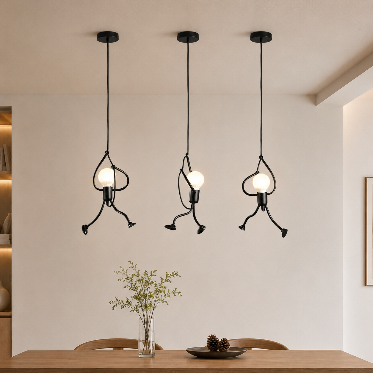 Little Man Pendant Light – Decorative Iron Ceiling Lamp
