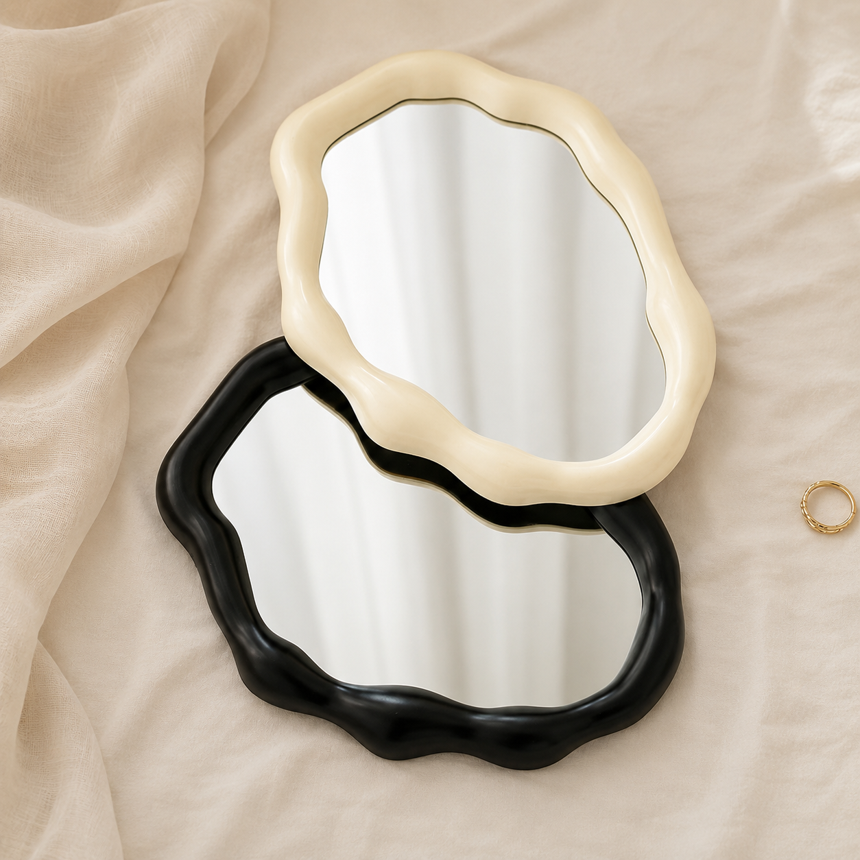 Cloud Decorative Mirror – Modern Desktop Accent Mirror