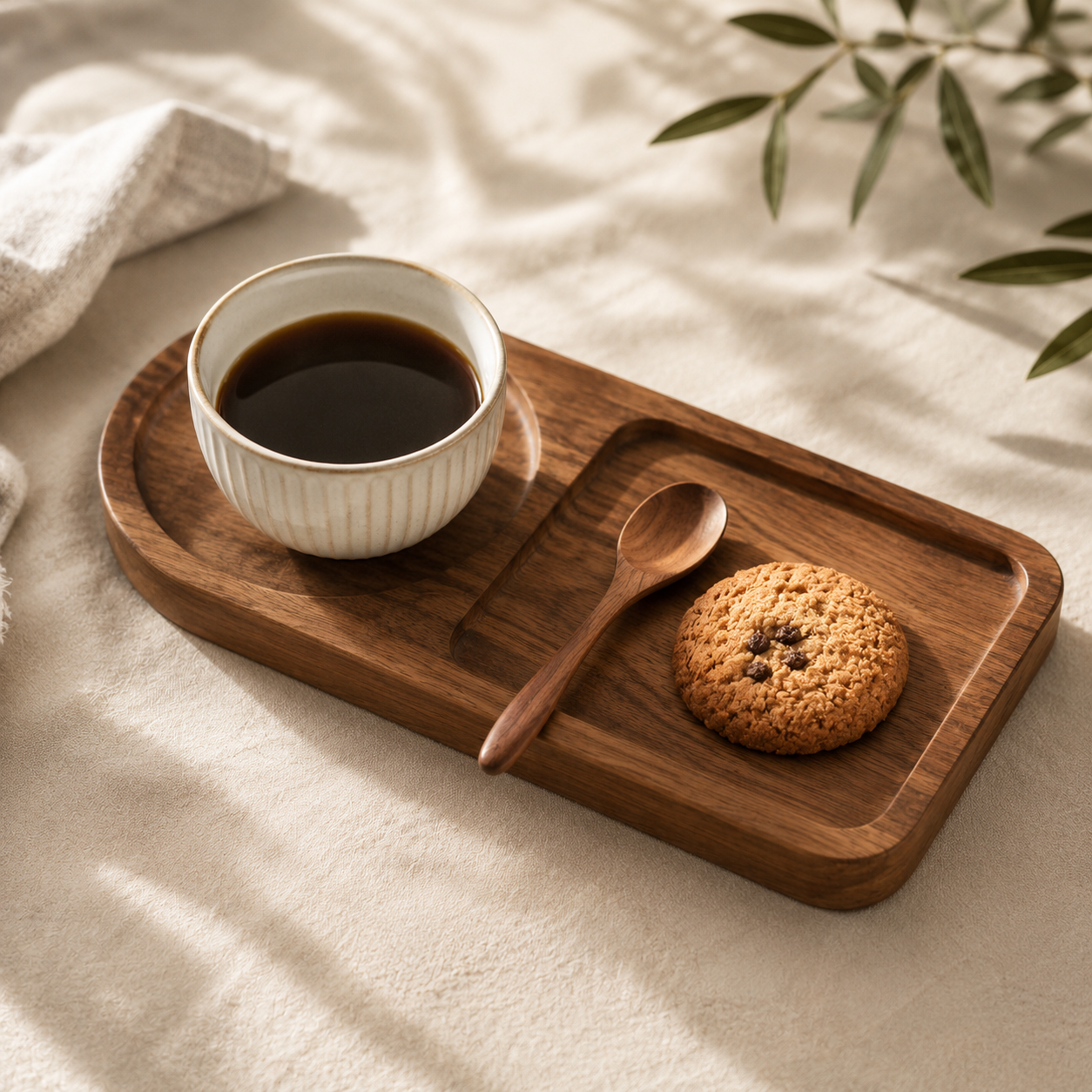 Acacia Wood Serving Tray – Decorative Wooden Tray