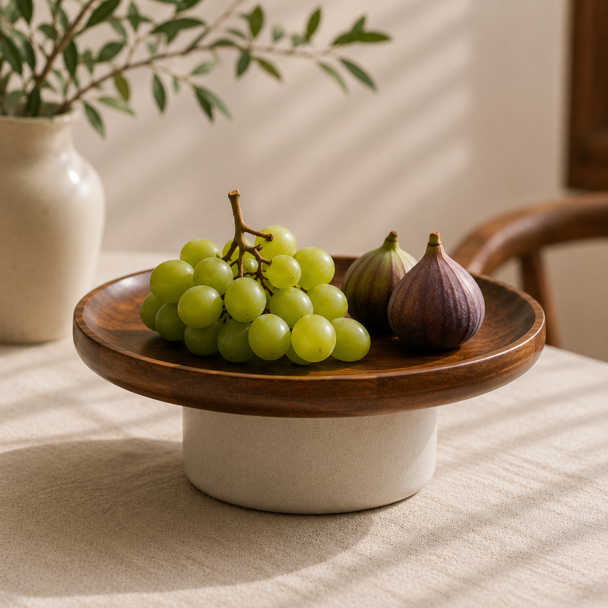 Ceramic Pedestal Serving Stand – 25.5cm
