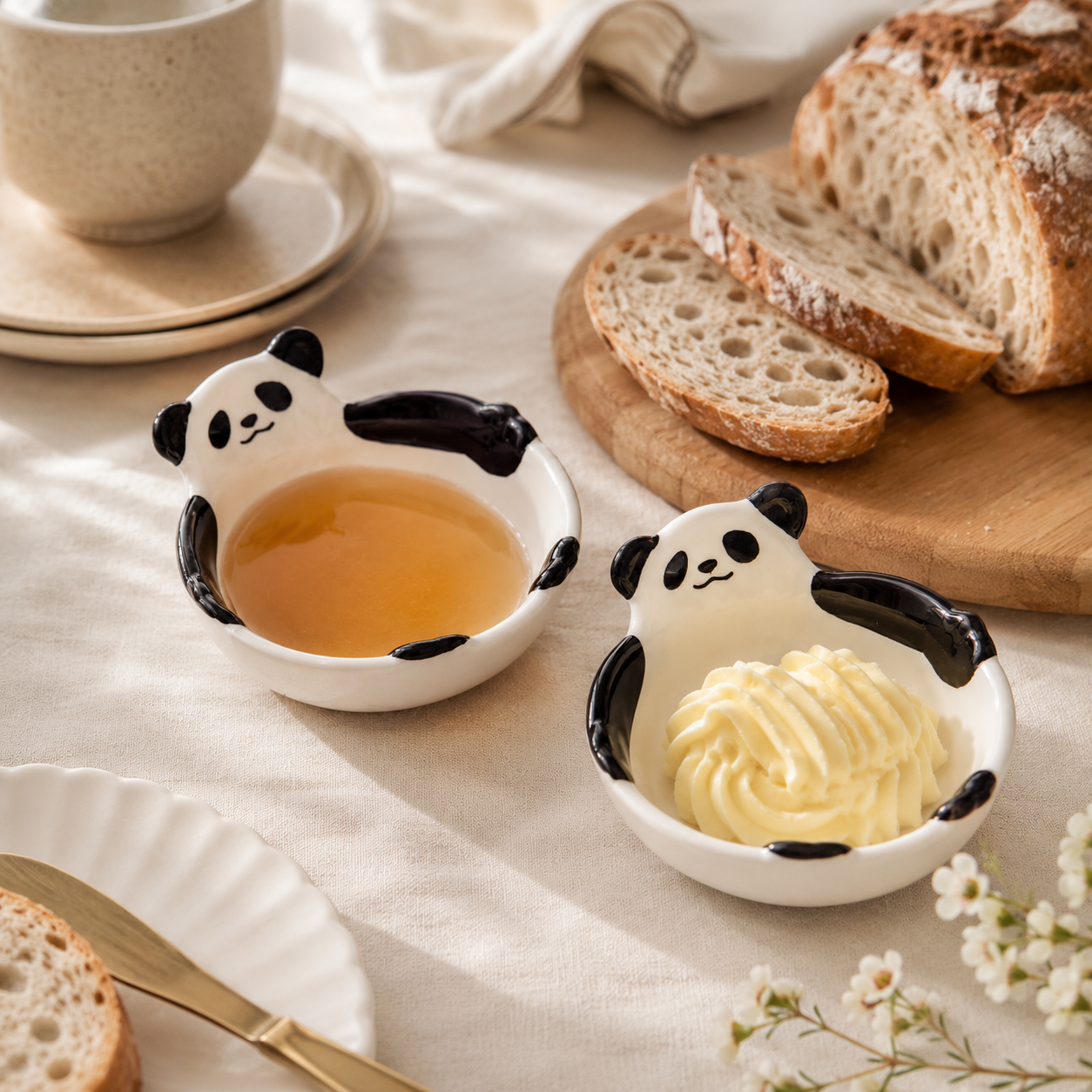Ceramic Panda Serving Bowl