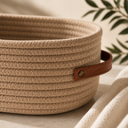 Woven Storage Basket with Handles