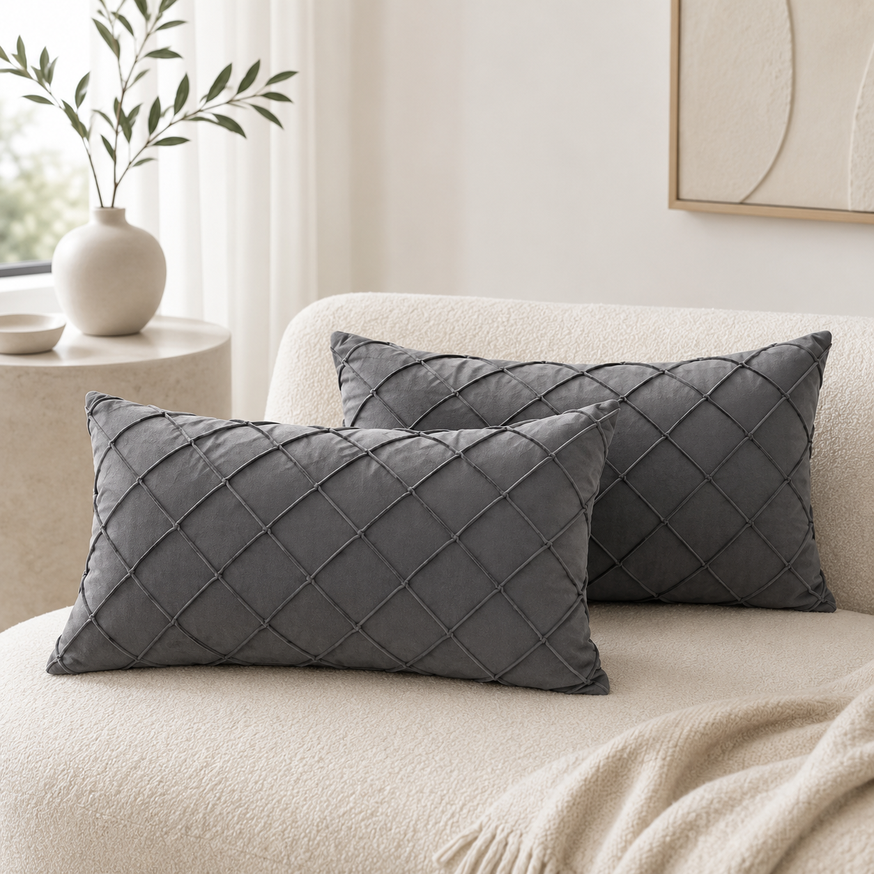 Velvet Cushion Cover Set – 2 Pieces