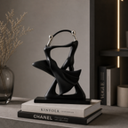Nordic Dancing Couple Sculpture – Elegant Resin Home Decor
