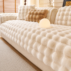 Luxury Faux Rabbit Fur Sofa Throw