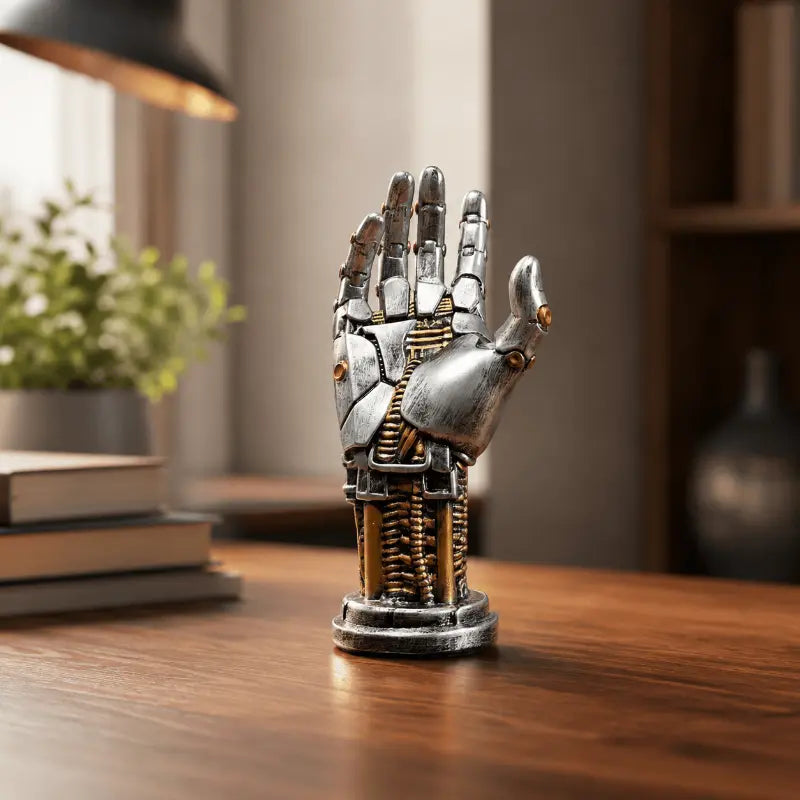 Cyberpunk robotic controller holder for gaming desk and room décor