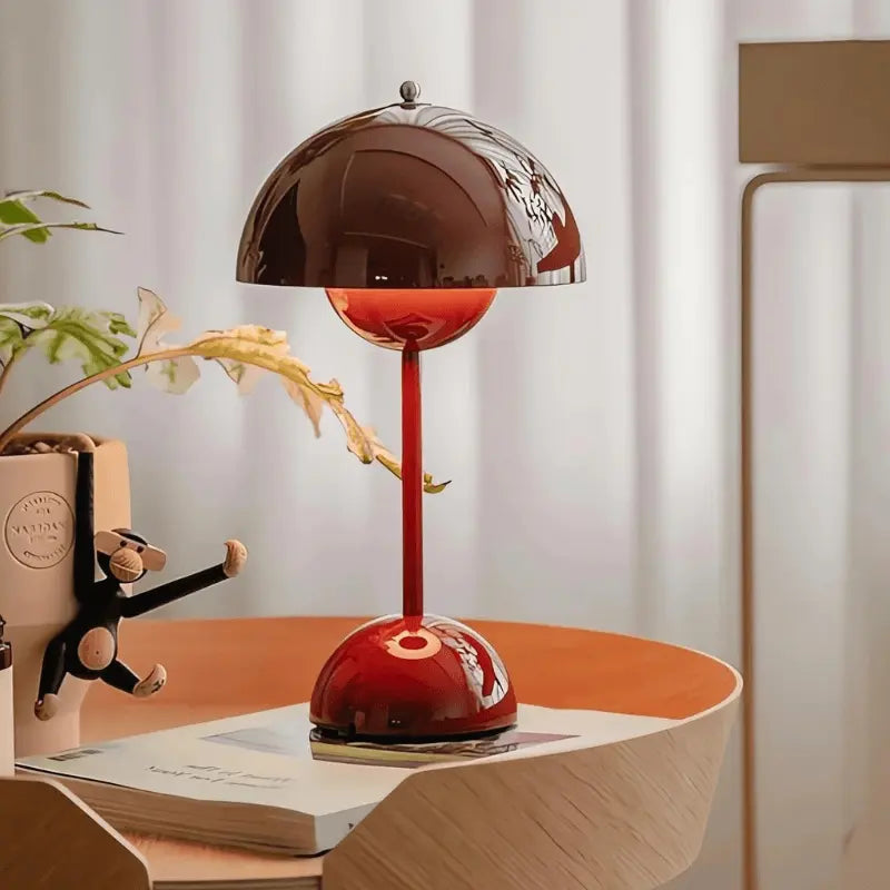 Decorative mushroom table lamp for bedside and living room lighting