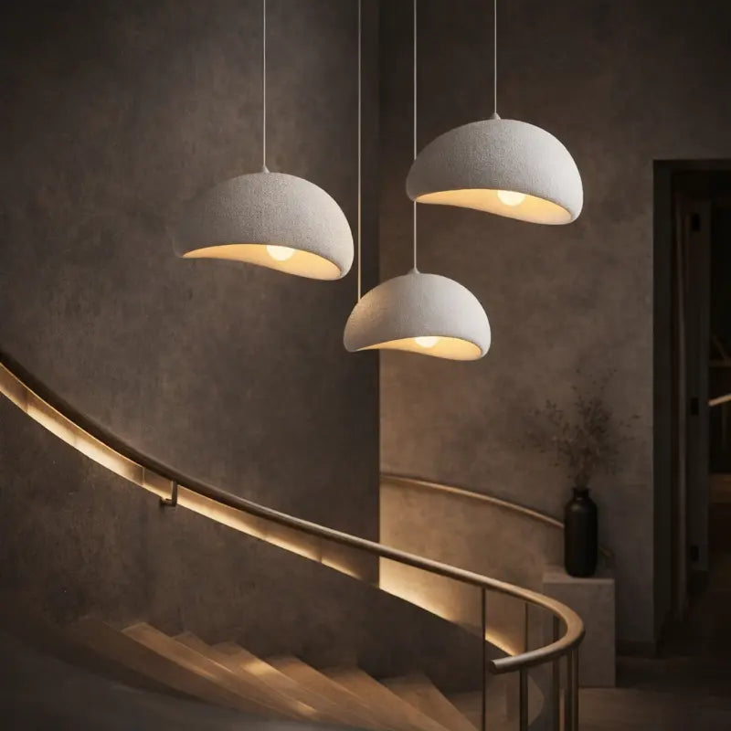 Decorative sculptural pendant light for modern interior lighting