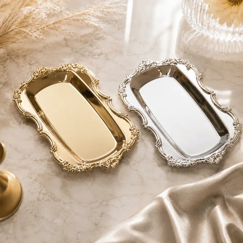 Decorative serving tray for dining table and home décor
