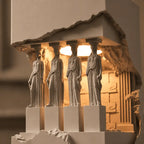 Decorative sculptural table lamp for modern home décor