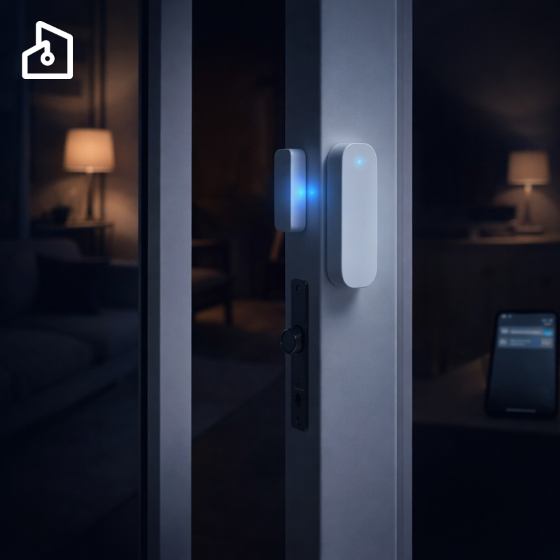 Smart Zigbee Door and Window Sensor with App and Voice Control