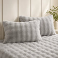 Fluffy plush pillowcase set for a warm and comfortable bedroom