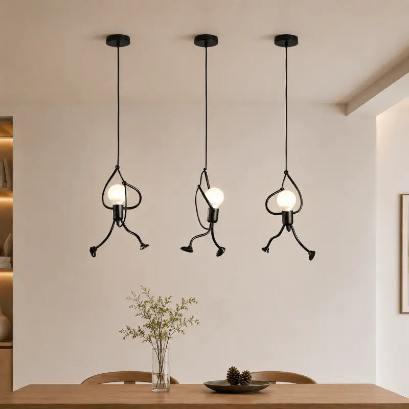 Decorative iron pendant light for modern interior lighting
