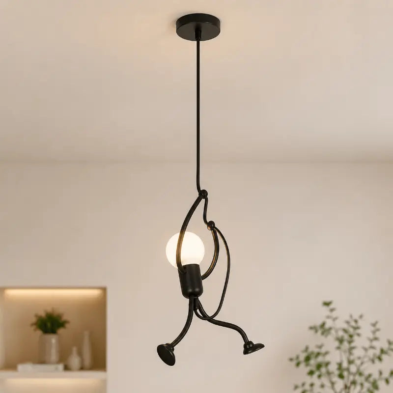 Decorative iron pendant light for modern interior lighting