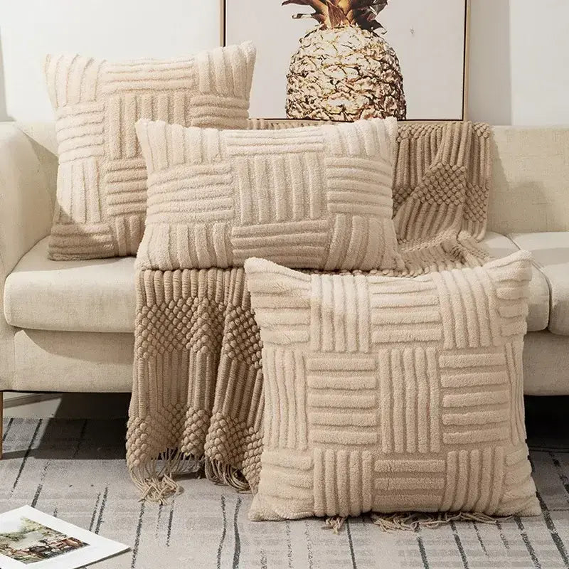 Luxury faux fur cushion cover for living room and bedroom décor