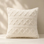 Luxury knitted plush cushion cover for living room and bedroom décor