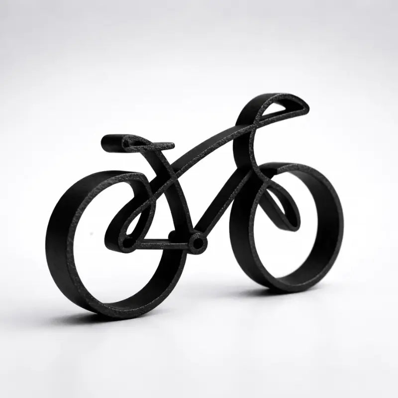 Minimalist bike sculpture for modern home and office décor