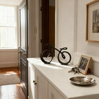 Minimalist bike sculpture for modern home and office décor