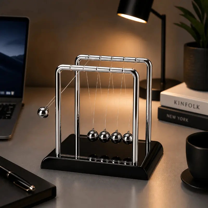 Newton balance desk sculpture for modern home and office décor