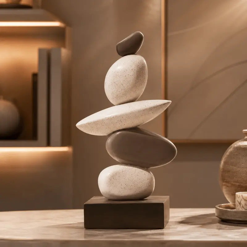 Nordic abstract resin sculpture for modern home and office décor
