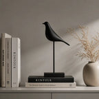 Nordic resin bird sculpture for minimalist home and desk décor