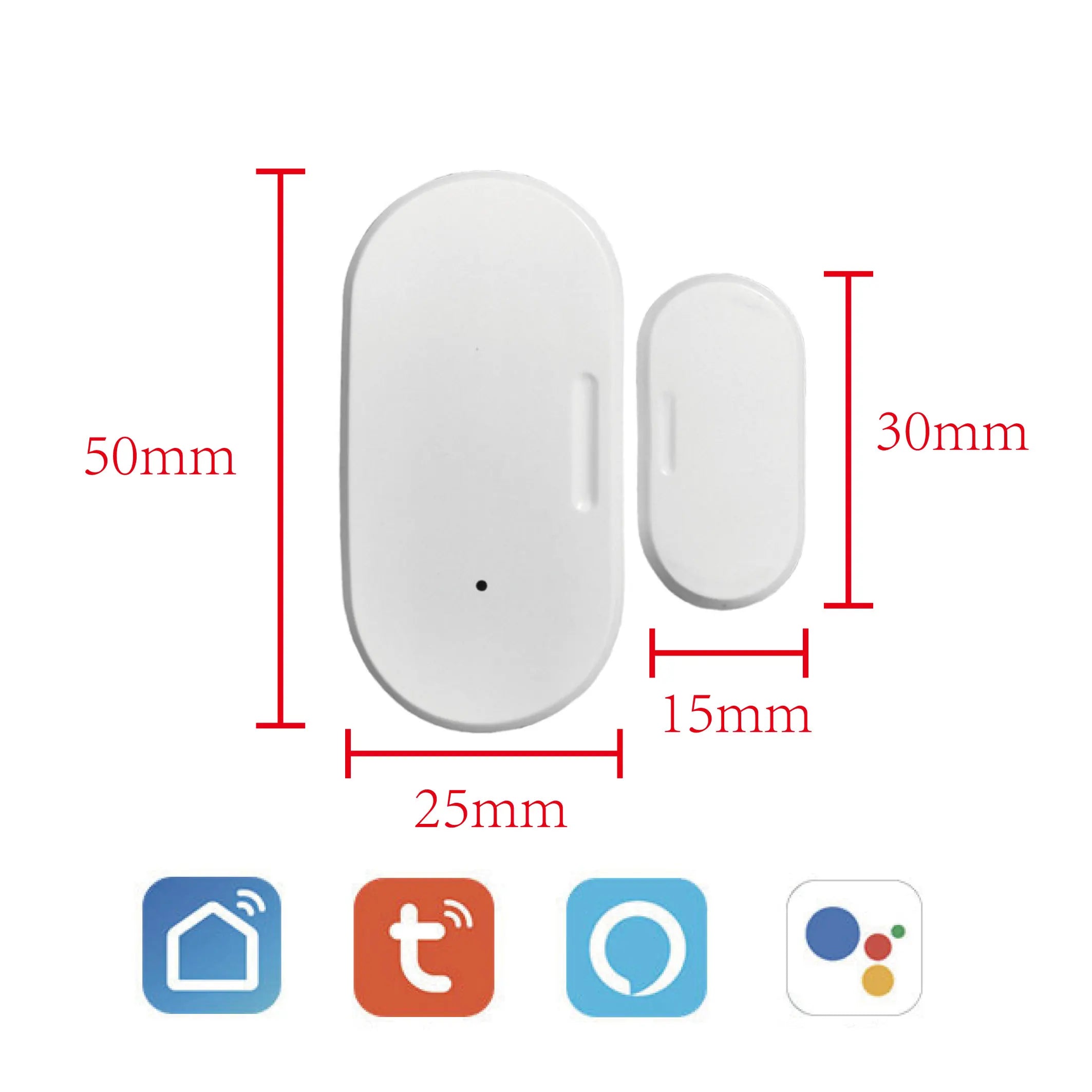 Tuya Zigbee 3.0 Wireless Window Door Gate Detector Google Home Security Alarm System App Control Door Magnetic Sensor Smart Life