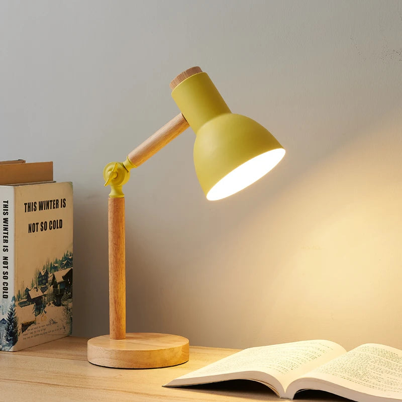 Wooden Table Lamp – Decorative Bedside Lamp