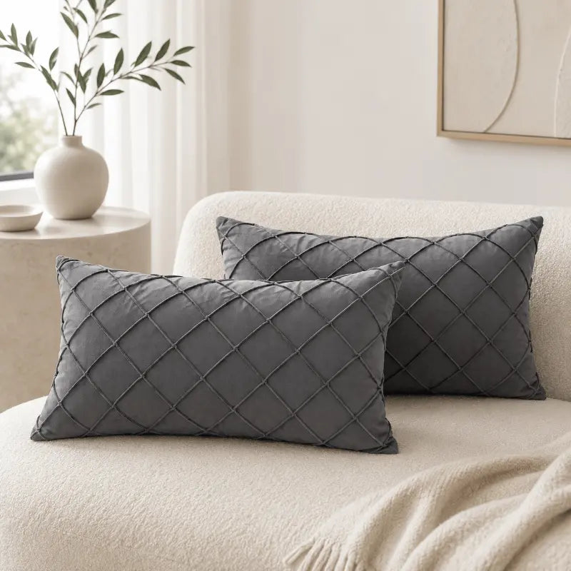 Velvet cushion cover set for elegant sofa and bedroom décor