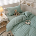 Washed cotton bedding set for a comfortable and elegant bedroom