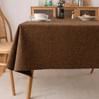 Waterproof rectangular tablecloth for dining table and outdoor use